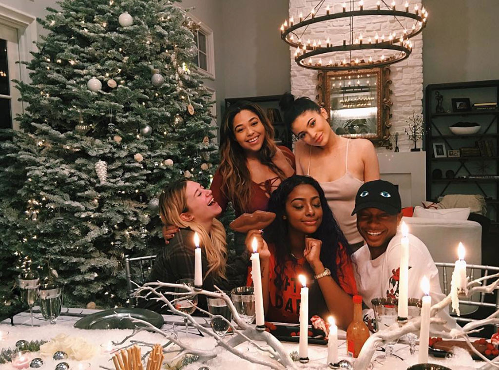 Kylie Jenner Hosts Her First Christmas Dinner Party At Her Own House